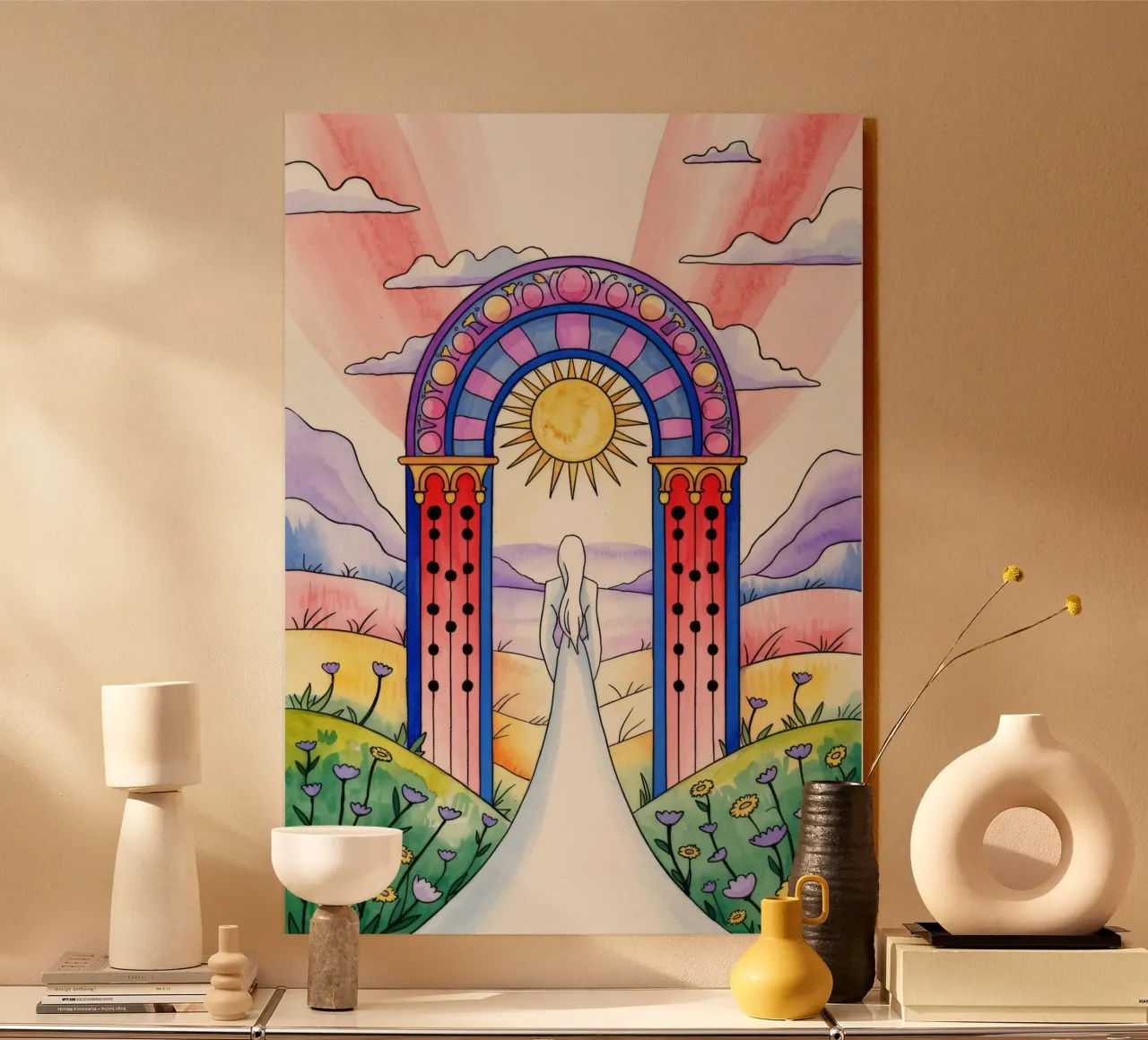 Percorso nuziale etereo plexiglass da Murni Strokes