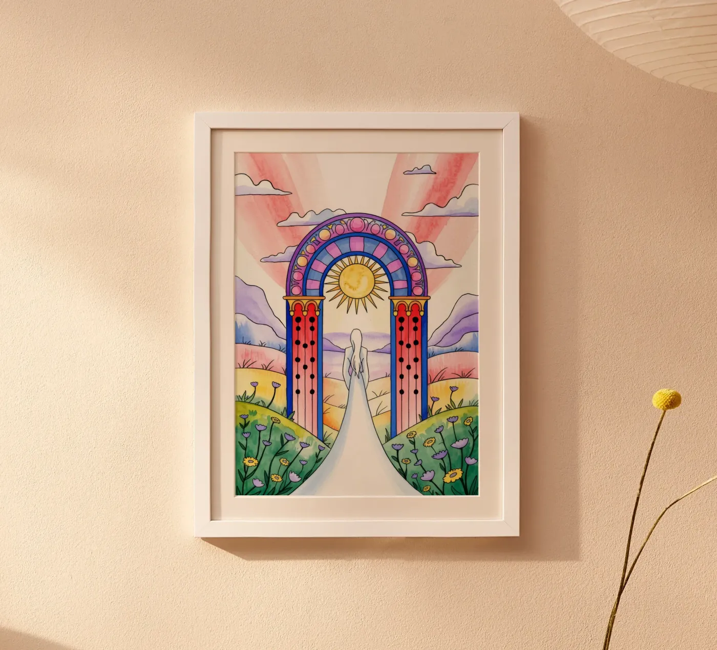 Ethereal Bridal Path poster by Murni Strokes