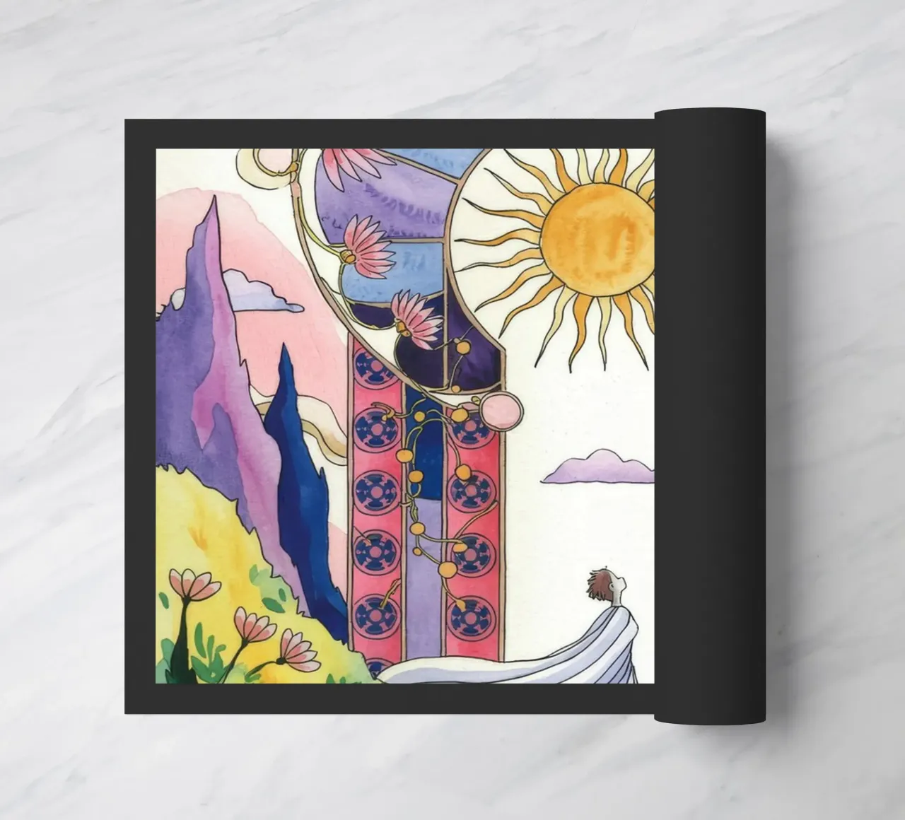 Celestial Bridal Arch doormat by Murni Strokes
