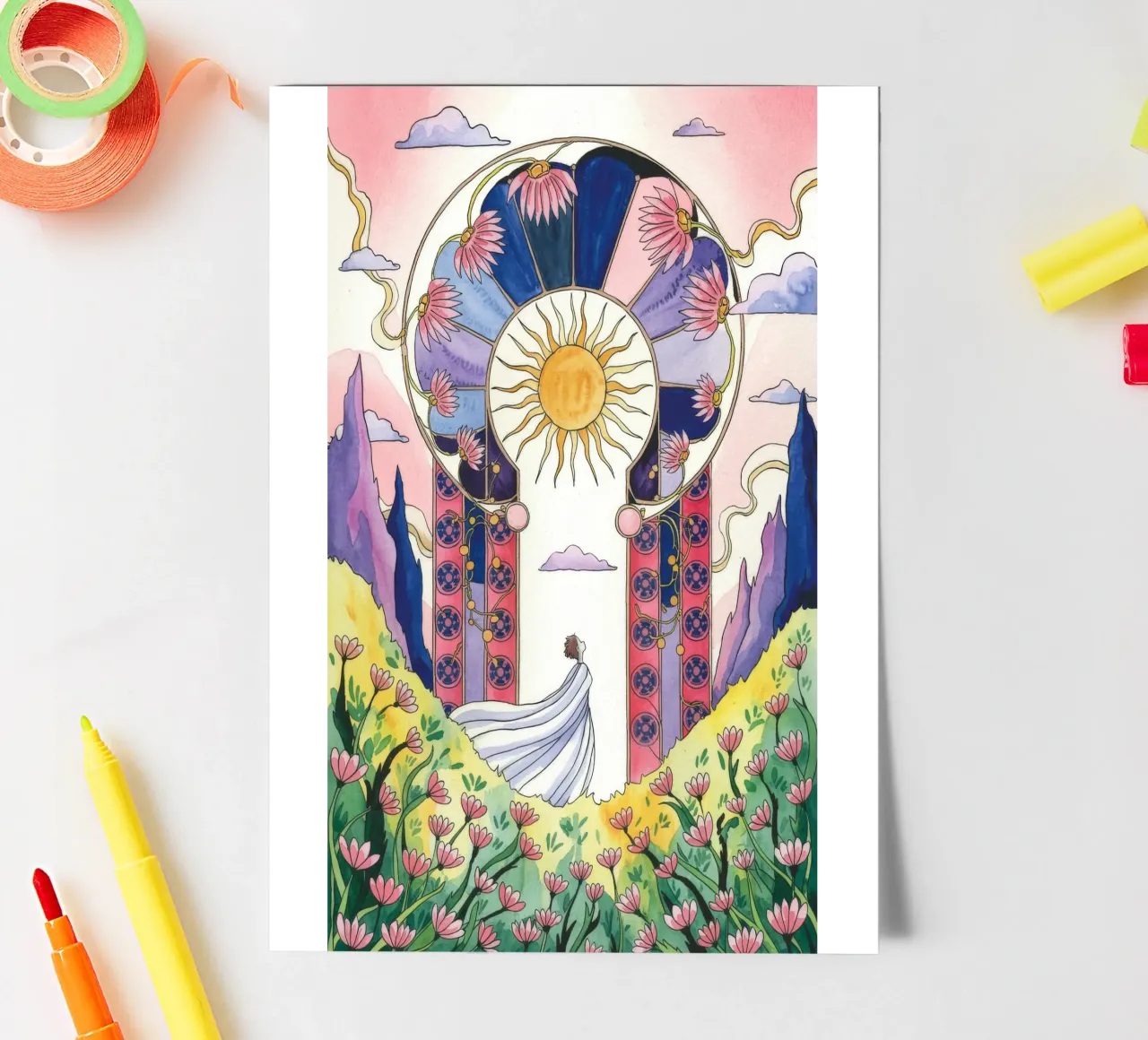 Celestial Bridal Arch sticker sheet by Murni Strokes