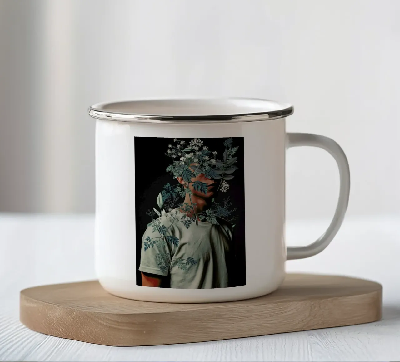 Waiting To Inhale tazza in smalto da Frank Moth