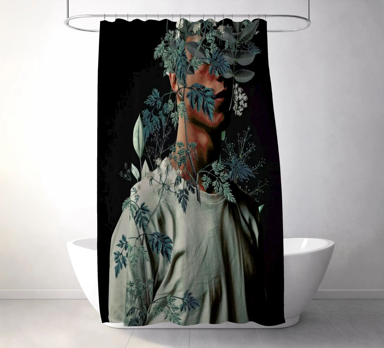 Waiting To Inhale cortina de baño de Frank Moth