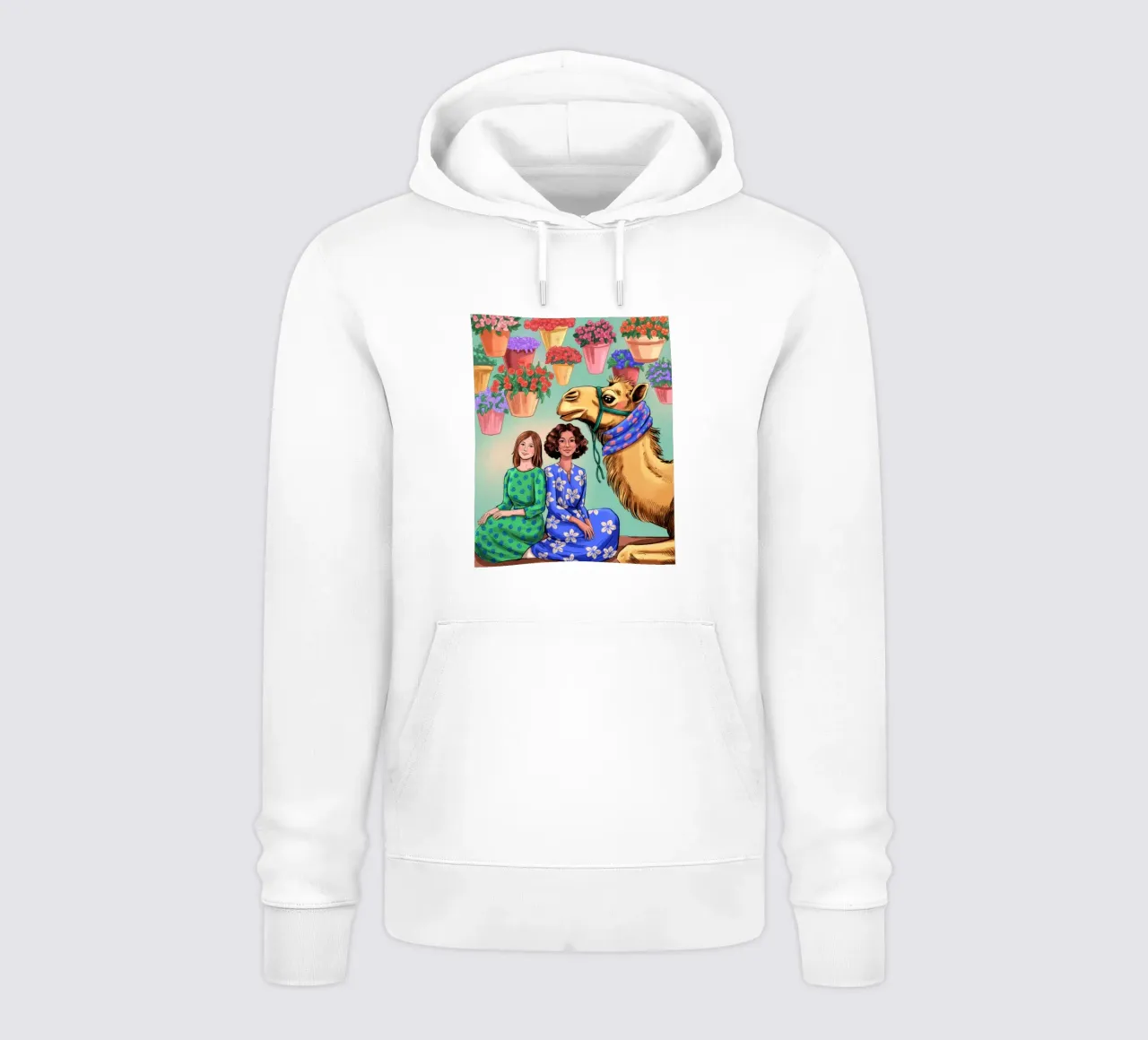 Compagni di cammello stravaganti felpa con cappuccio da Murni Strokes