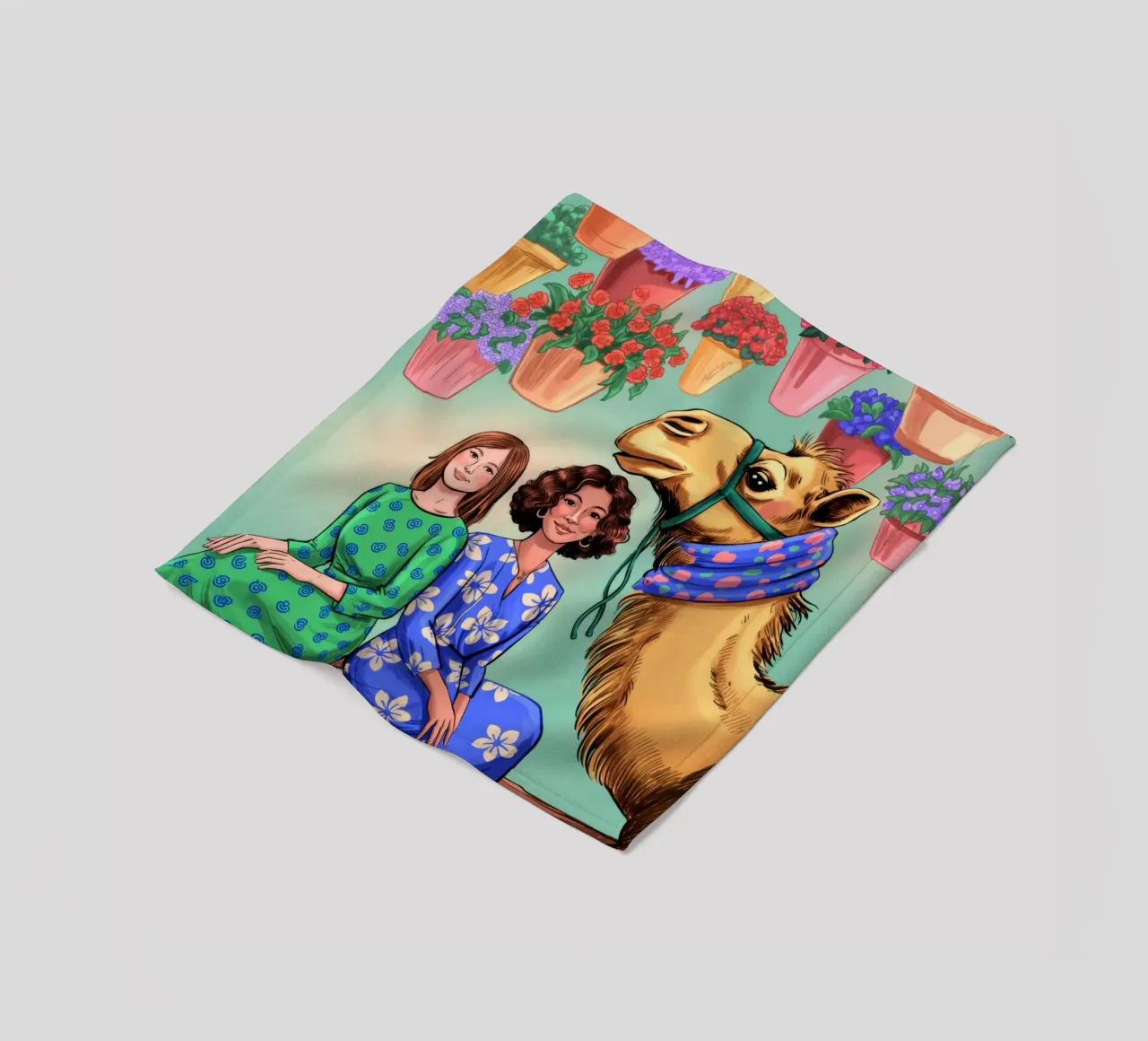 Compagni di cammello stravaganti coperta in pile da Murni Strokes