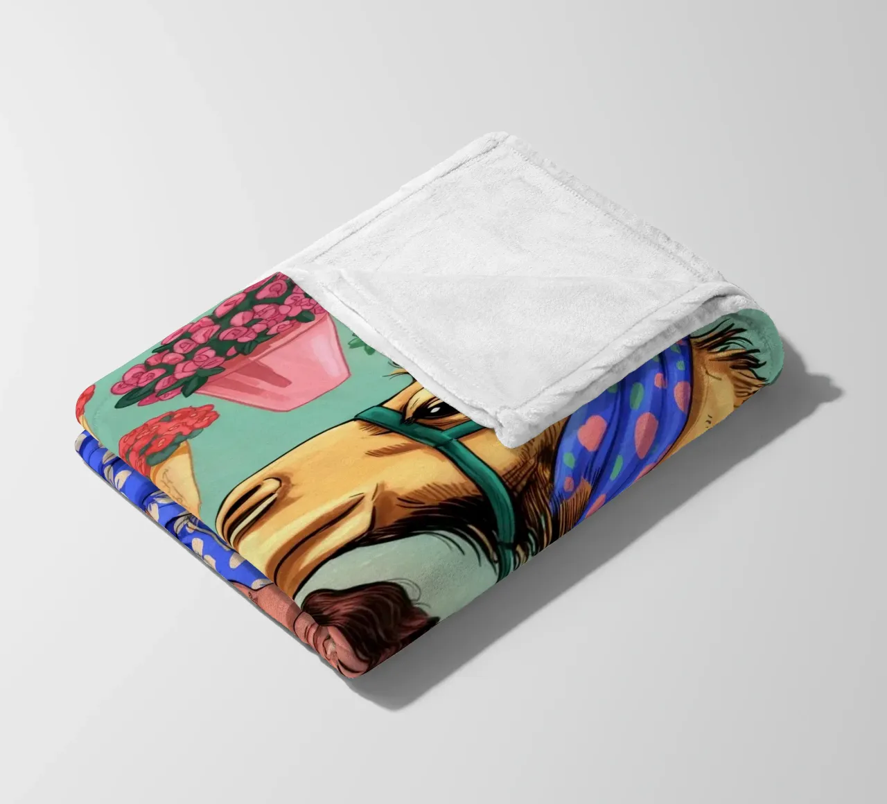 Compagni di cammello stravaganti coperta in pile da Murni Strokes