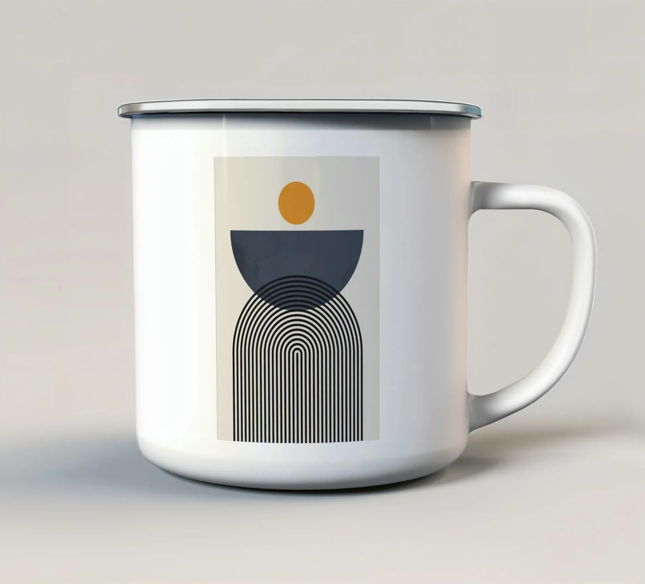 Semplicità tazza in smalto da Purrfect Whiskers Art