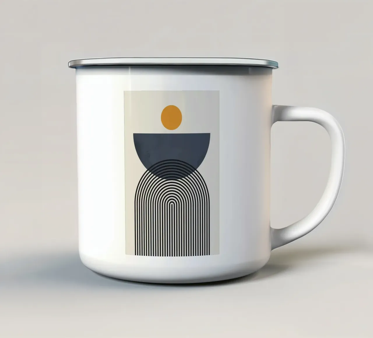 Semplicità tazza in smalto da Purrfect Whiskers Art