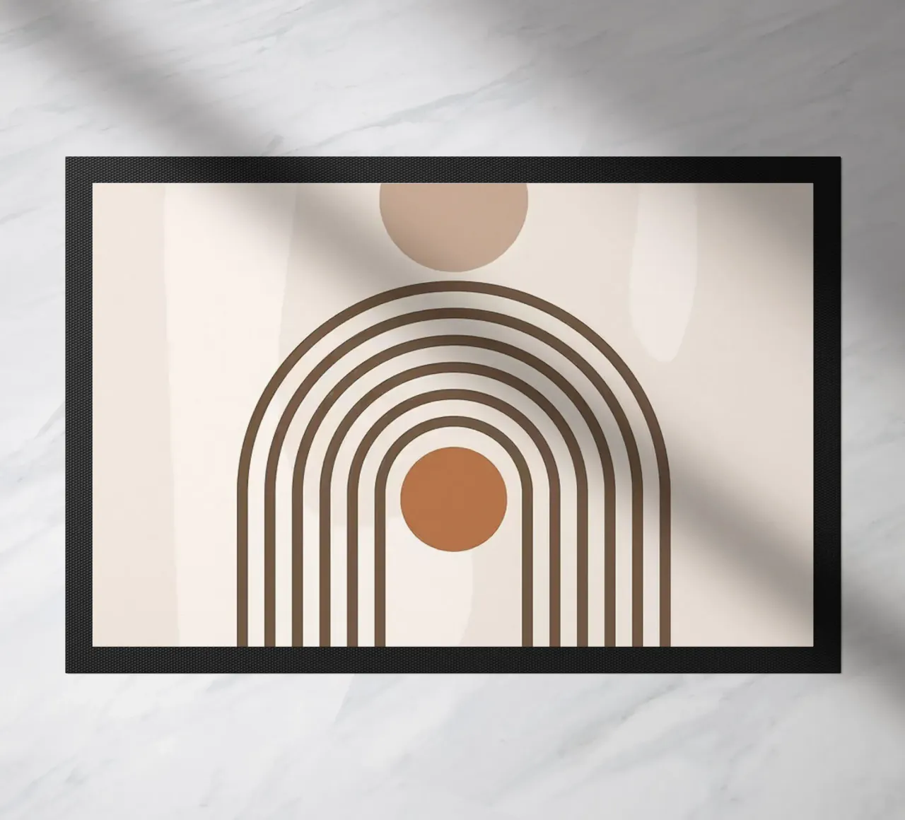 Abstracte kunst deurmat van Purrfect Whiskers Art