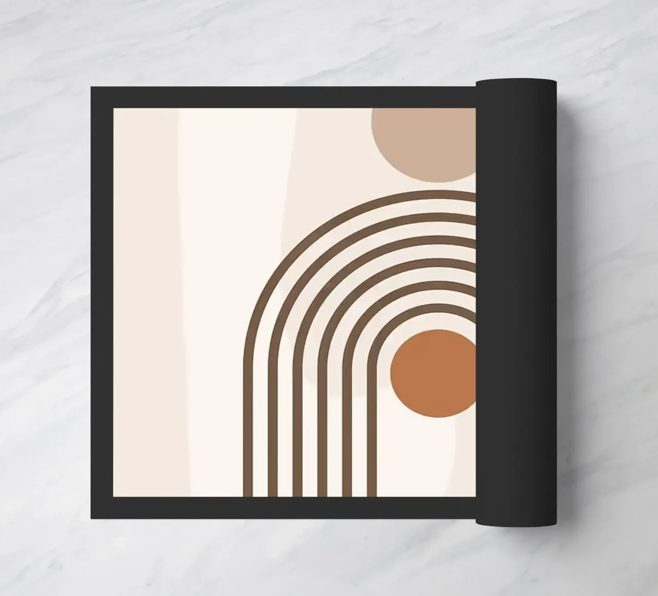 Abstracte kunst deurmat van Purrfect Whiskers Art