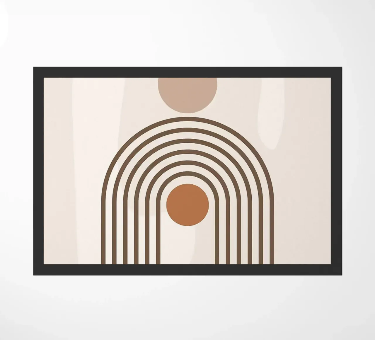 Abstracte kunst deurmat van Purrfect Whiskers Art