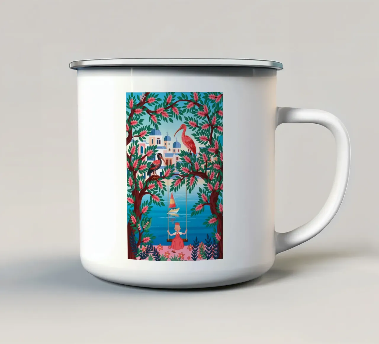 Serenità del mare tazza in smalto da Murni Strokes