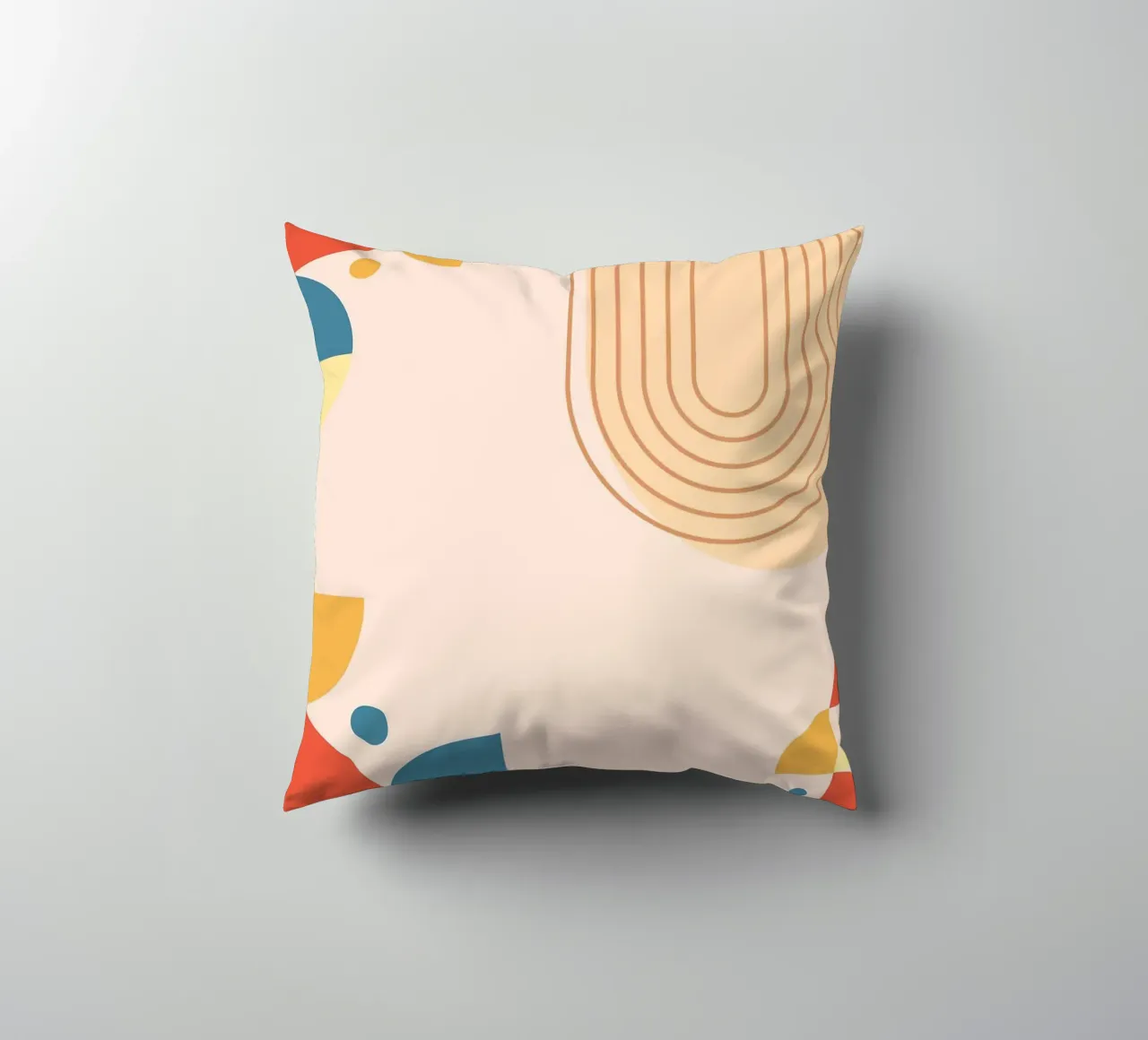 Modello astratto colorato cuscino da Purrfect Whiskers Art