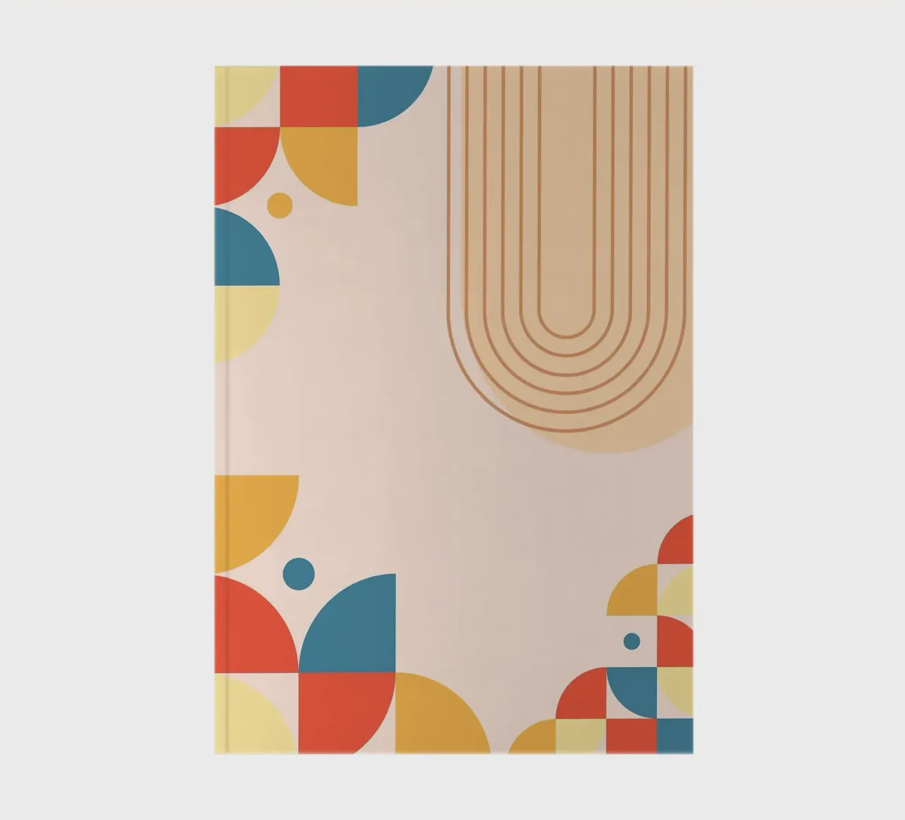 Abstract Pattern Colorful notebook by Purrfect Whiskers Art
