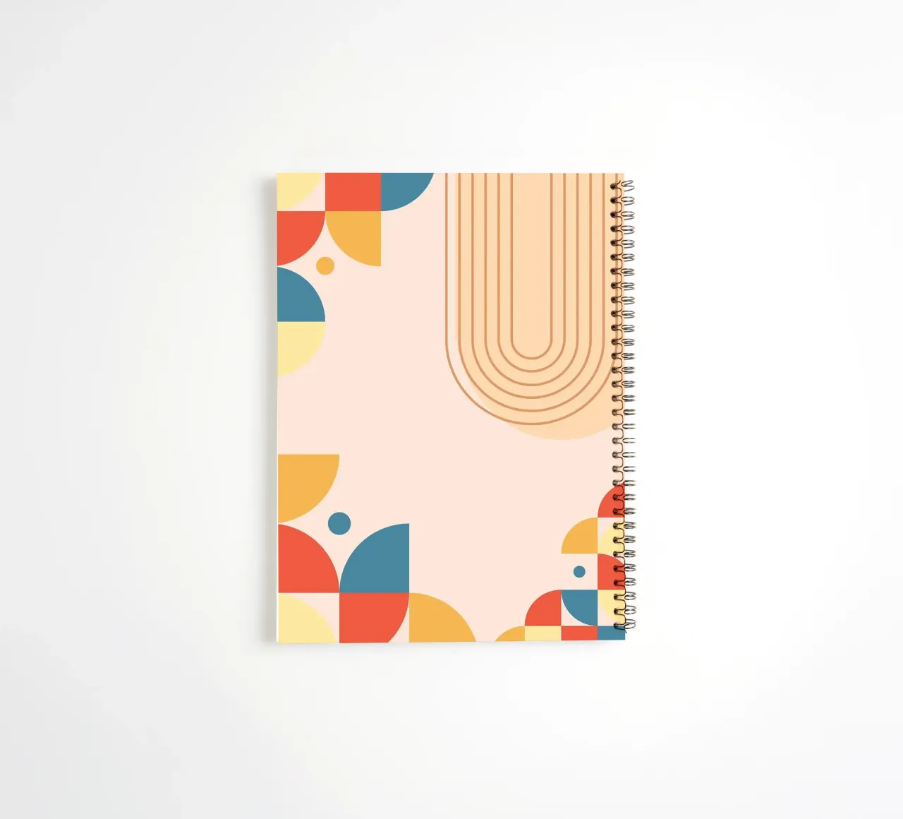 Abstract Pattern Colorful spiral notebook by Purrfect Whiskers Art