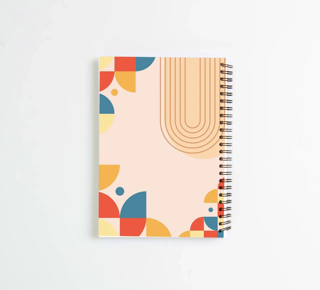 Abstract Pattern Colorful spiral notebook by Purrfect Whiskers Art