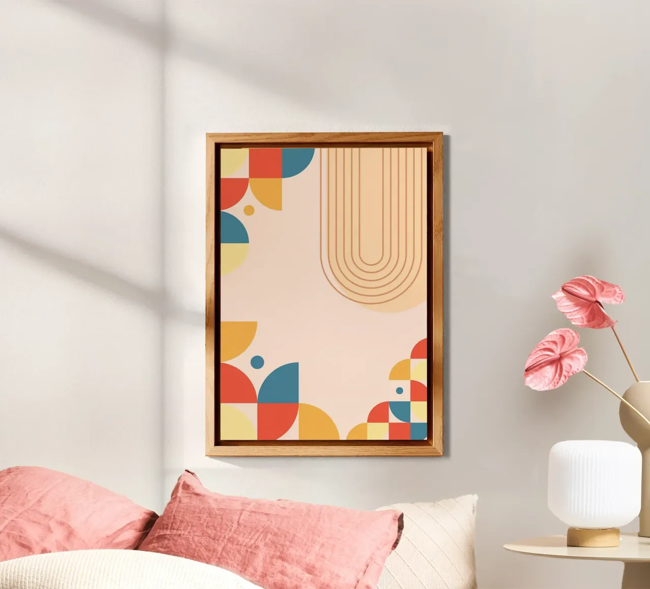 Abstract Pattern Colorful alu-dibond by Purrfect Whiskers Art