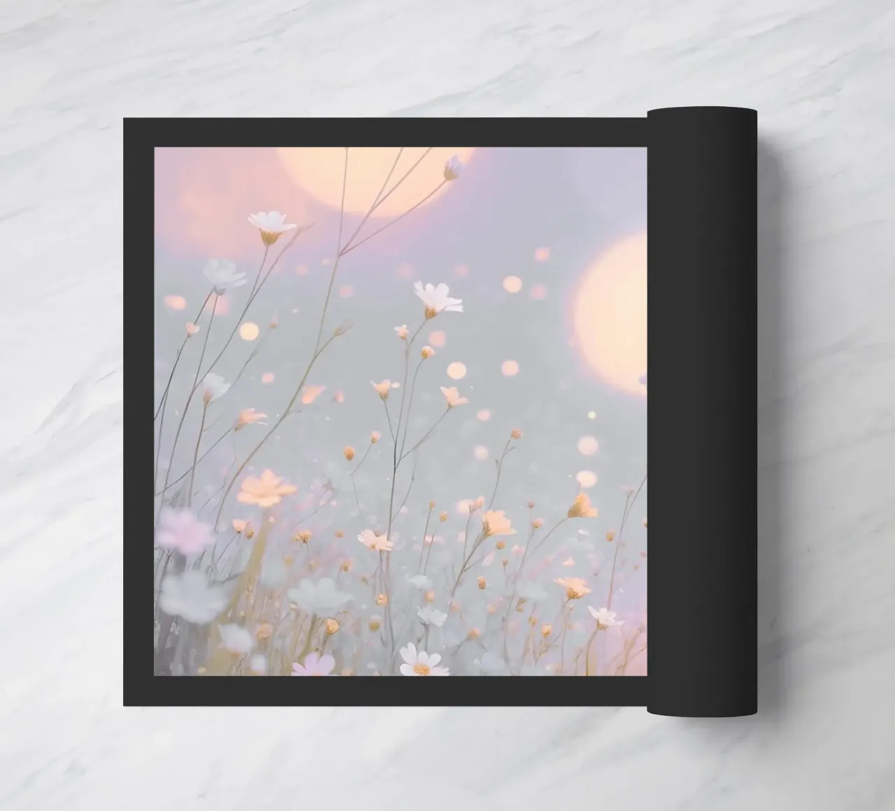 Dreamy Meadow Glow doormat by Moon  Bloom