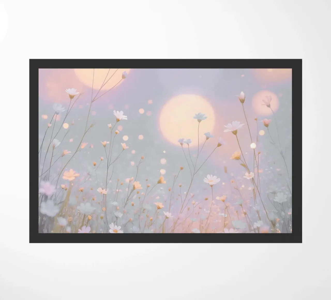 Dreamy Meadow Glow doormat by Moon  Bloom