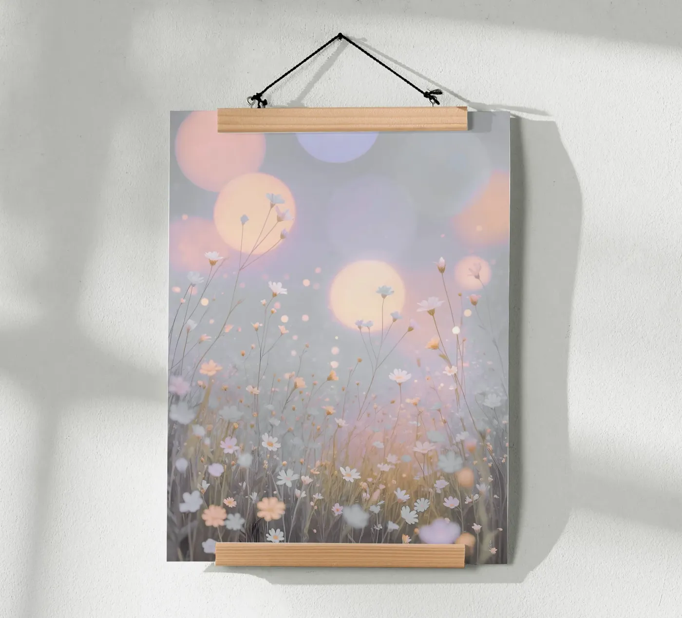 Dreamy Meadow Glow Poster von Moon Bloom