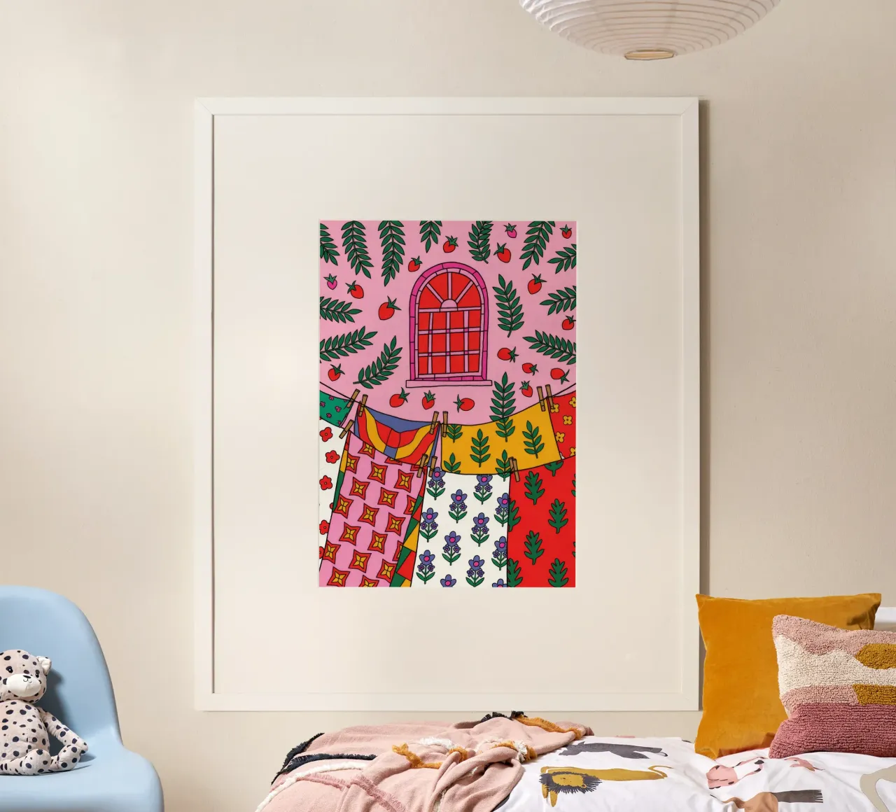 Lebendiges Fenster Poster von Murni Strokes