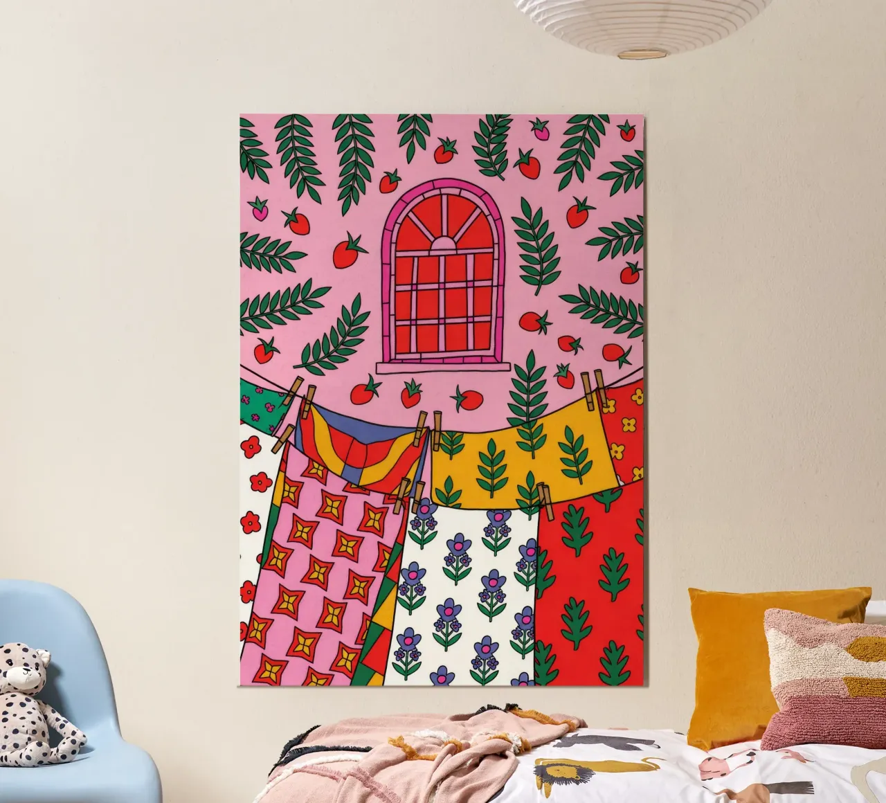 Lebendiges Fenster Poster von Murni Strokes