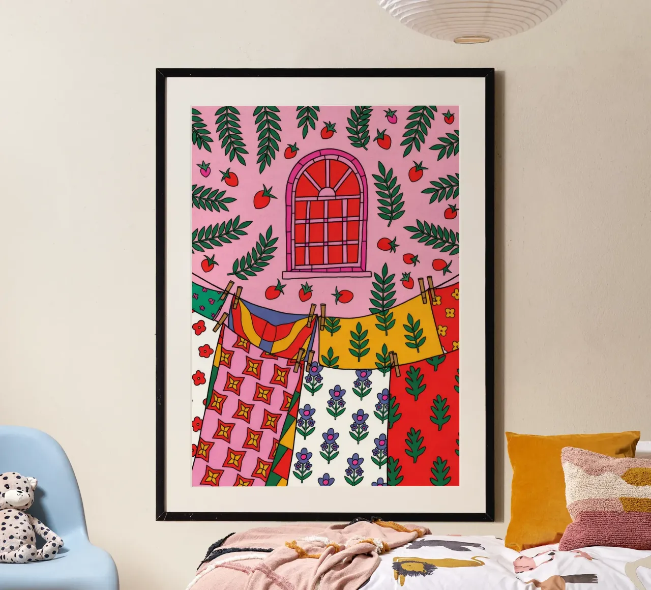 Lebendiges Fenster Poster von Murni Strokes