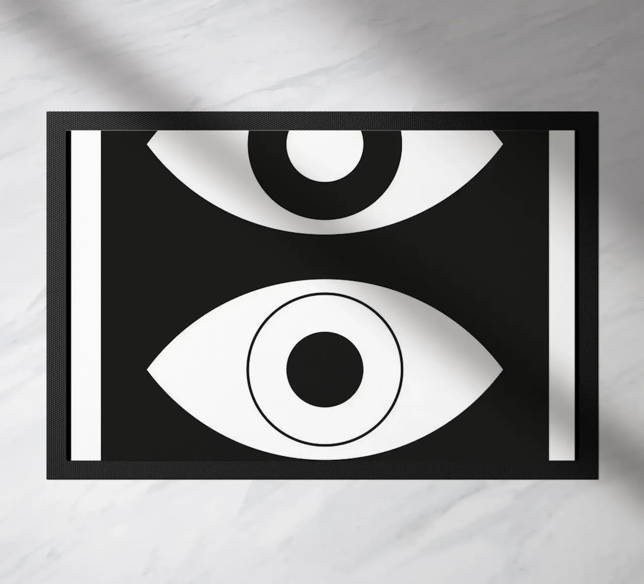 Bauhaus 99 Occhi minimalisti zerbino da Purrfect Whiskers Art