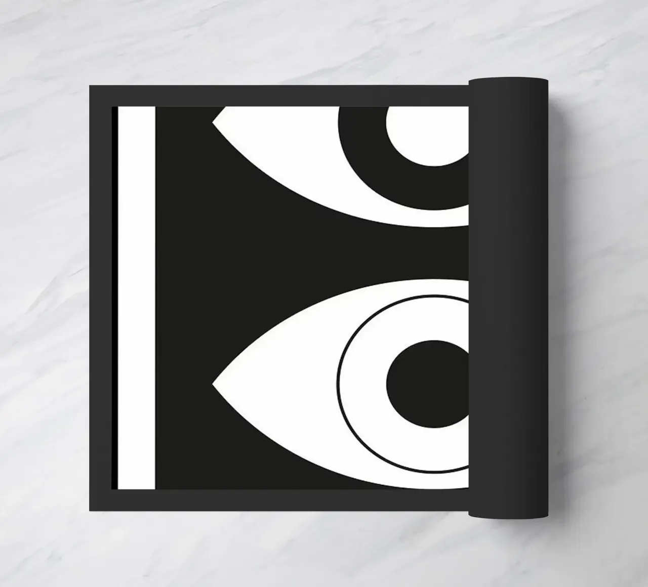 Bauhaus 99 Occhi minimalisti zerbino da Purrfect Whiskers Art