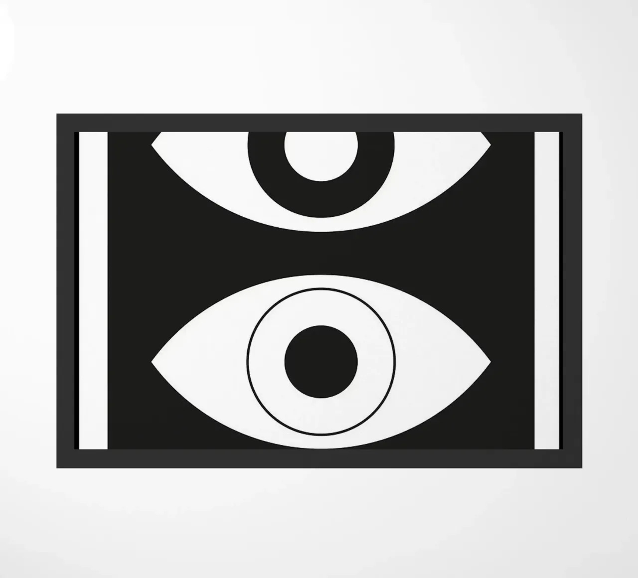 Bauhaus 99 Occhi minimalisti zerbino da Purrfect Whiskers Art