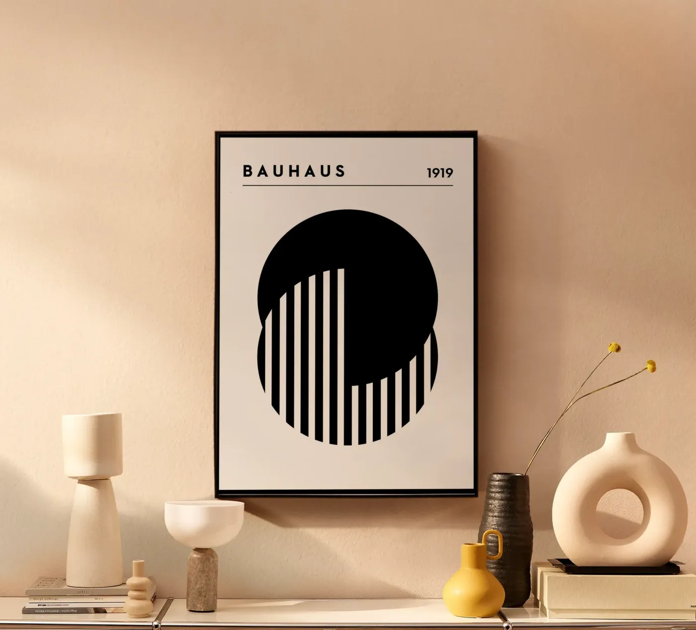 Bauhaus nero plexiglass da Purrfect Whiskers Art