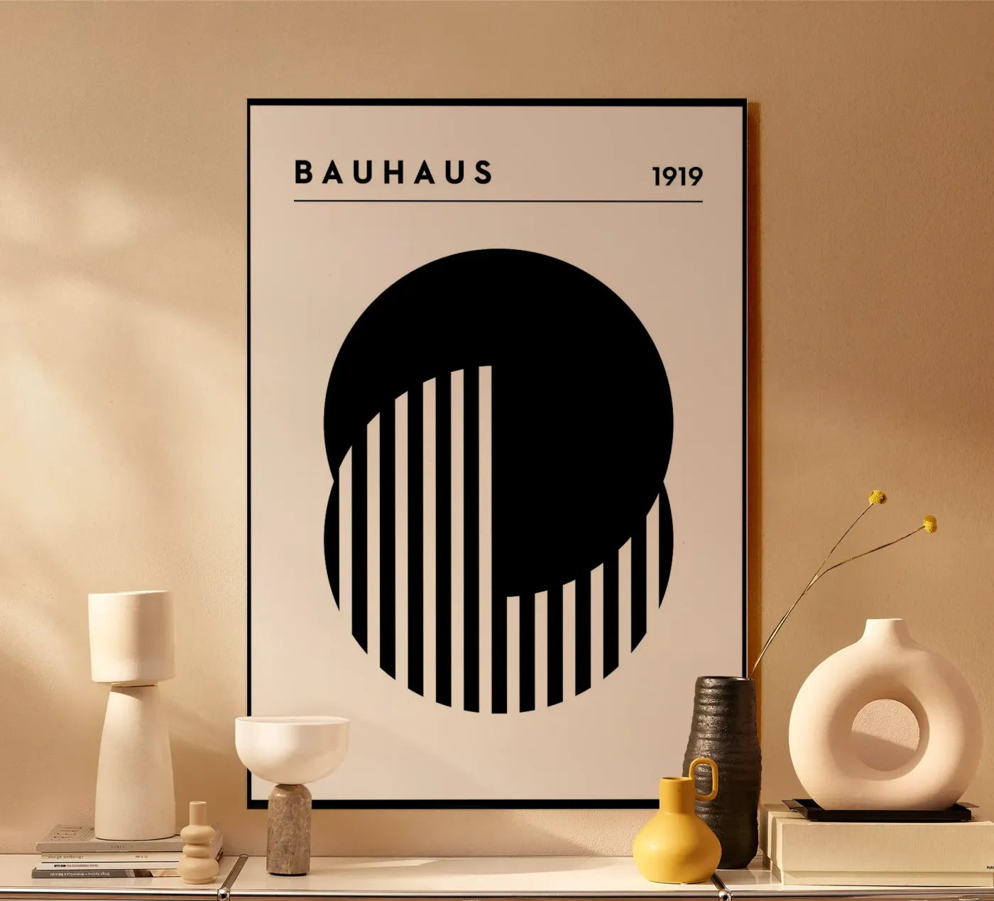 Bauhaus nero plexiglass da Purrfect Whiskers Art