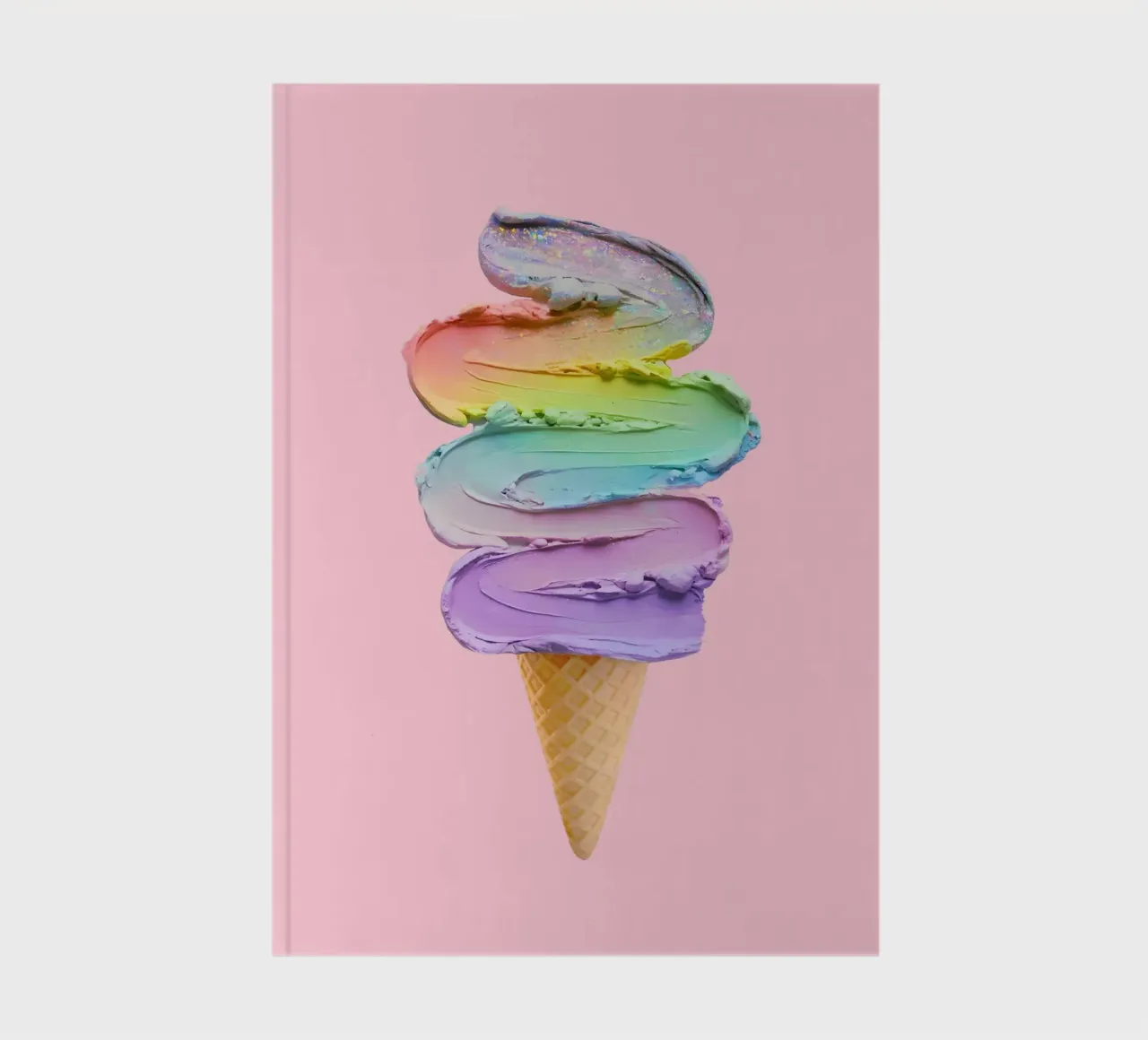 Rainbow Swirl Delight notebook by cafelab