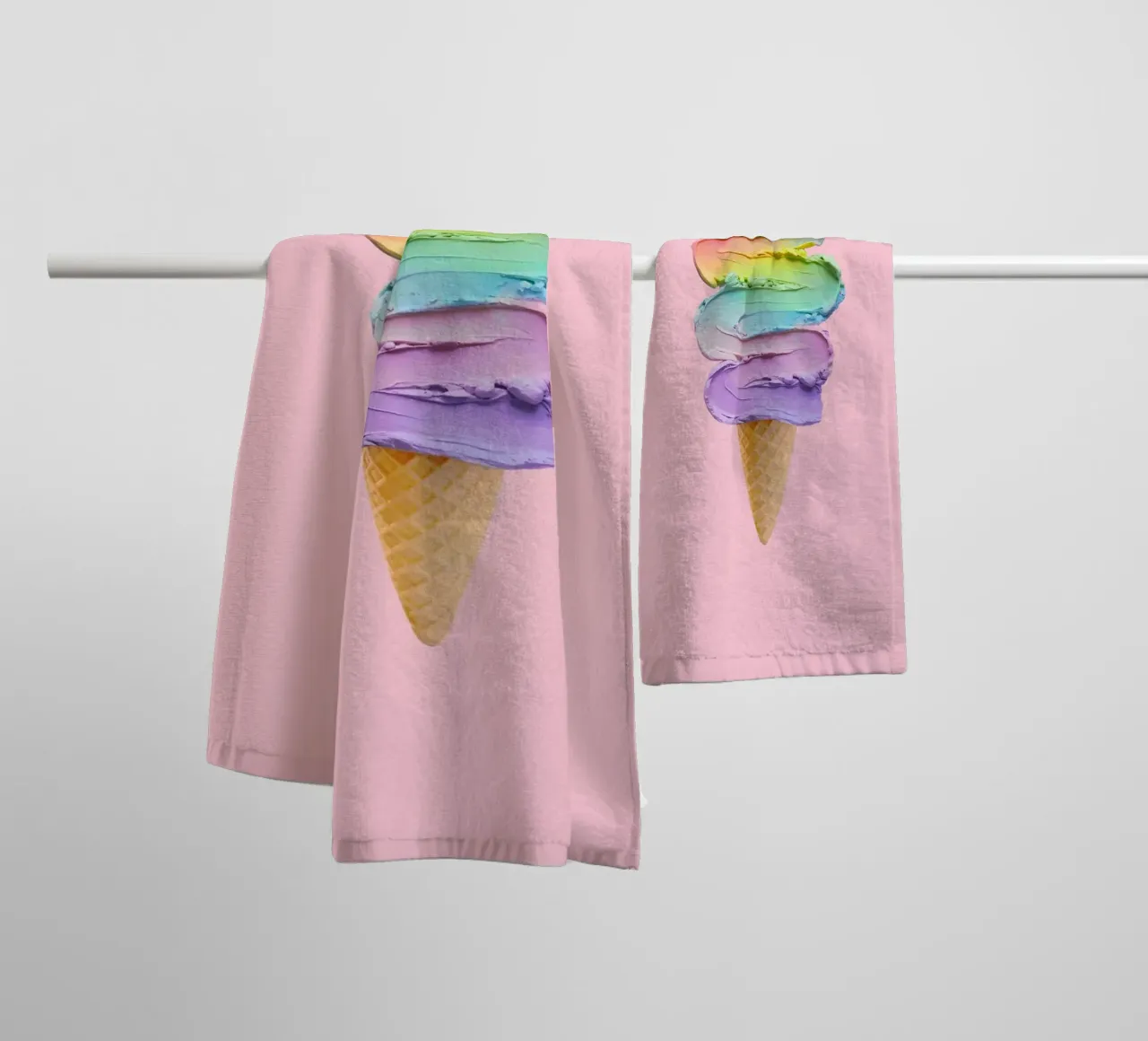 Rainbow Swirl Delight towel by cafelab