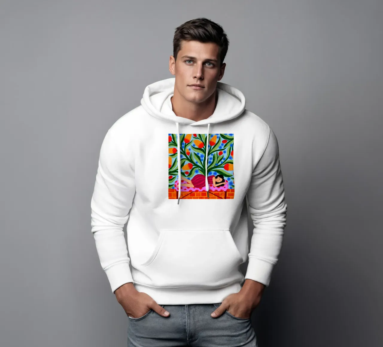 Sogno floreale felpa con cappuccio da Murni Strokes