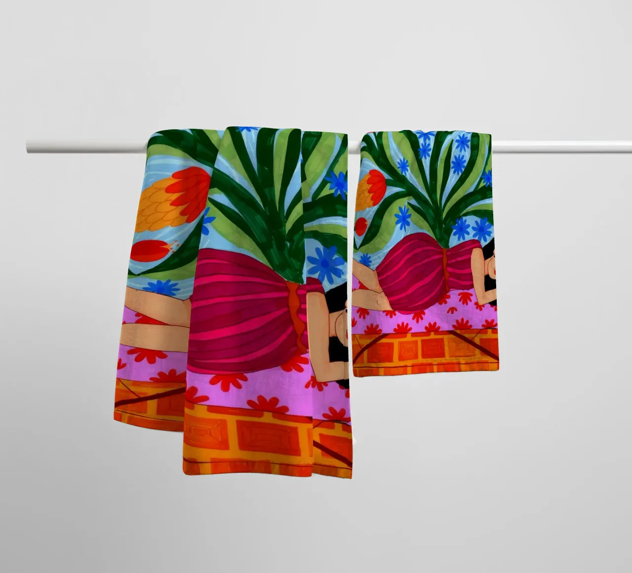 Sogno floreale asciugamano da bagno da Murni Strokes