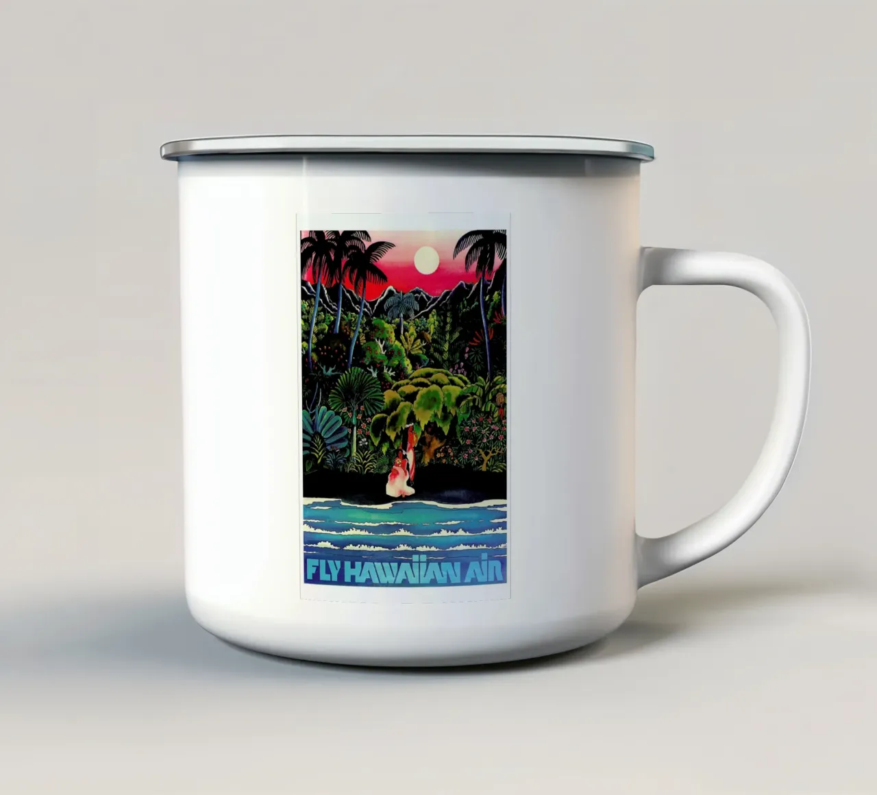 hawaii2 tazza in smalto da Robert Livingston