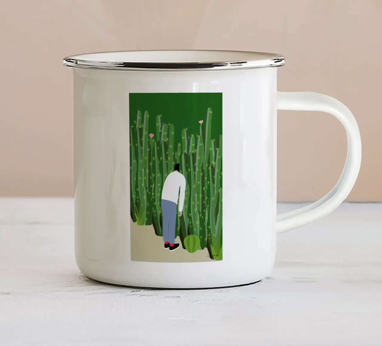 Naturforsker tazza in smalto da Swen Swensøn