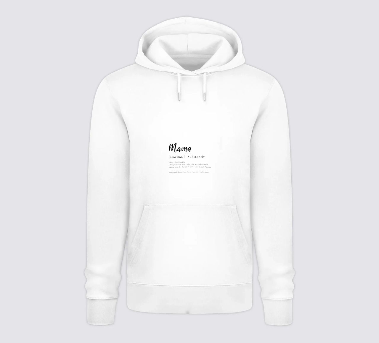 Mama - Definition Muttertag Geschenk felpa con cappuccio da Typo Designs