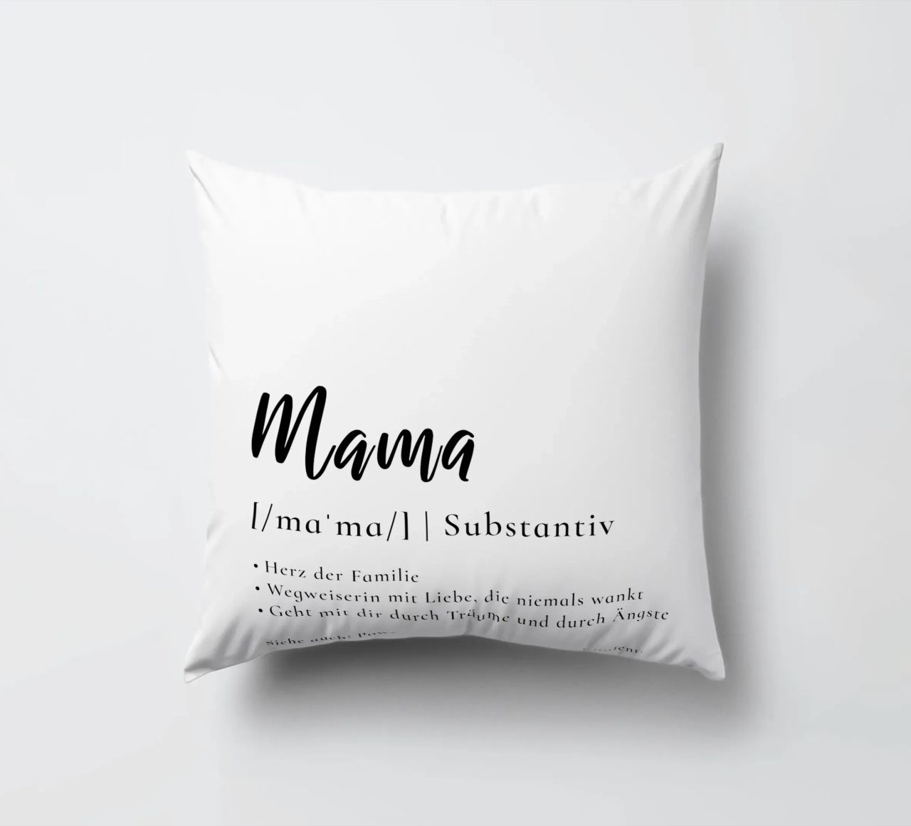 Mama - Definition Muttertag Geschenk cuscino da Typo Designs