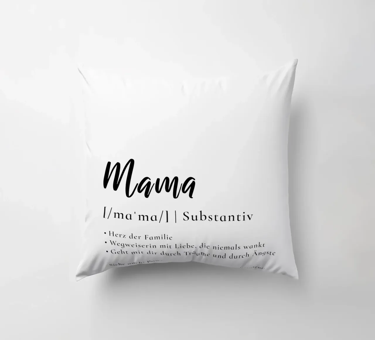 Mama - Definition Muttertag Geschenk cuscino da Typo Designs