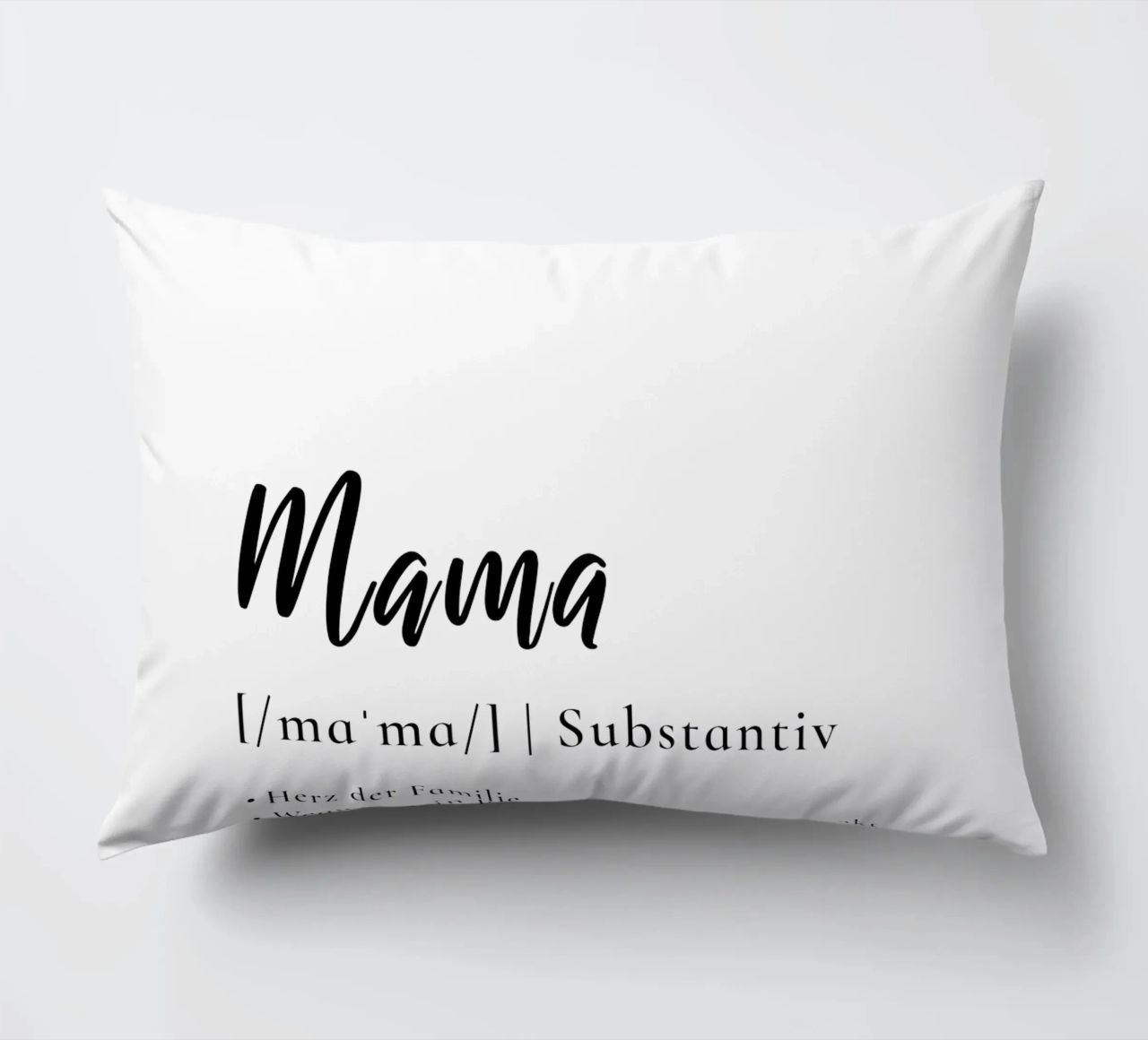 Mama - Definition Muttertag Geschenk cuscino da Typo Designs