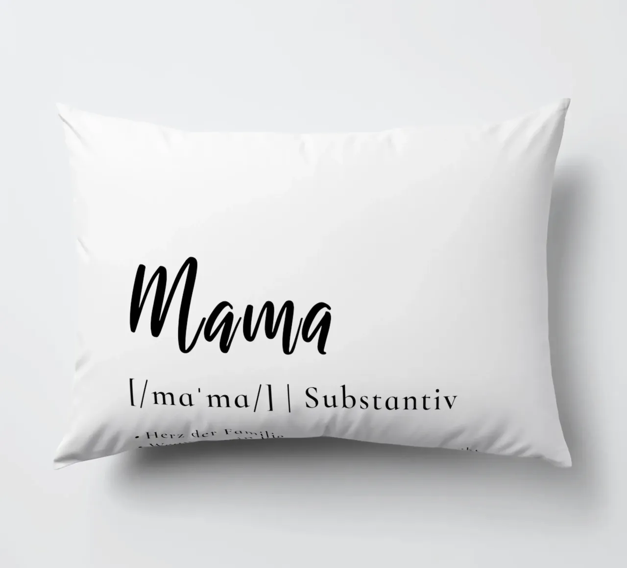 Mama - Definition Muttertag Geschenk cuscino da Typo Designs
