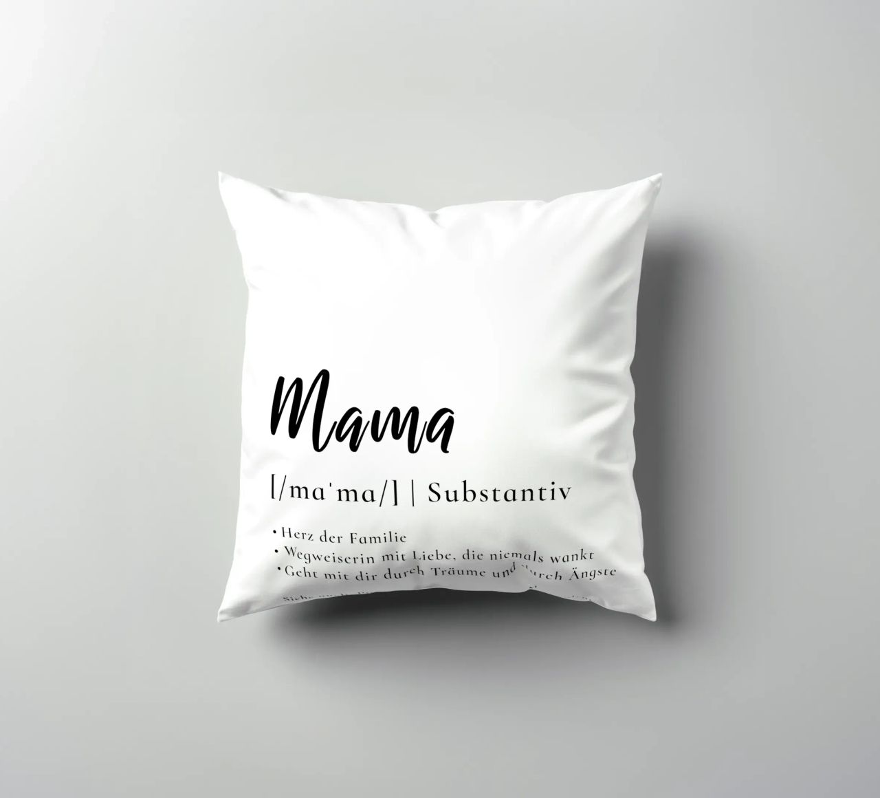 Mama - Definition Muttertag Geschenk cuscino da Typo Designs