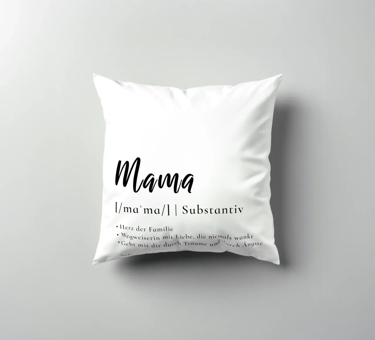 Mama - Definition Muttertag Geschenk cuscino da Typo Designs