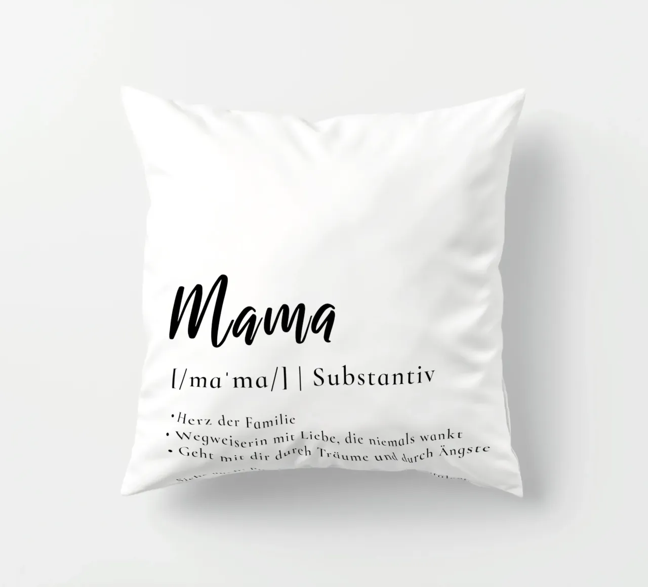 Mama - Definition Muttertag Geschenk cuscino da Typo Designs