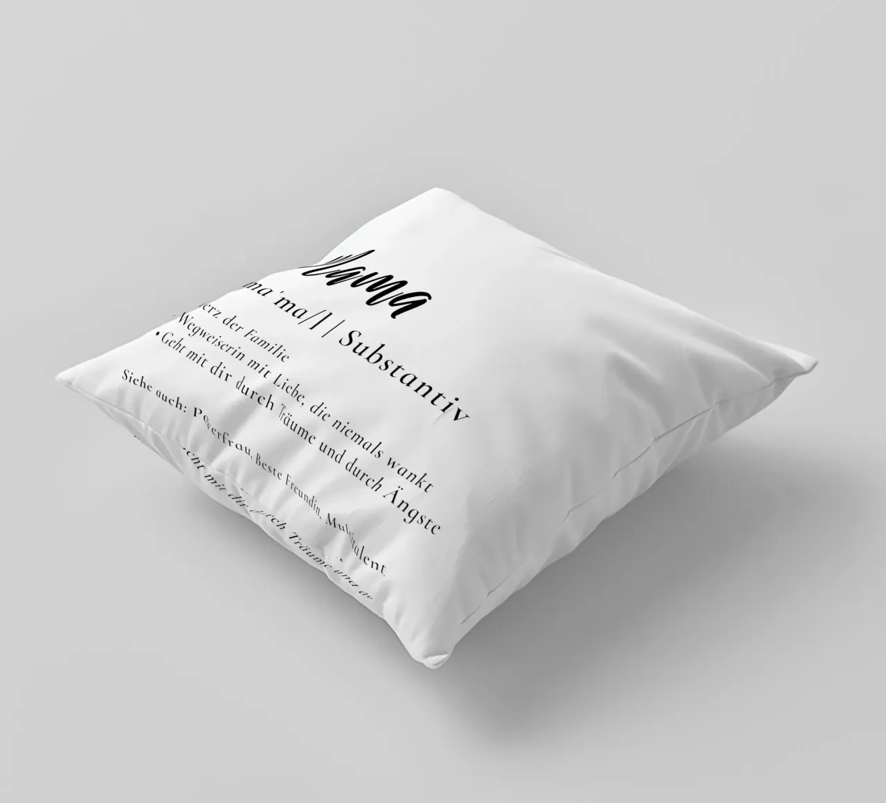 Mama - Definition Muttertag Geschenk cuscino da Typo Designs
