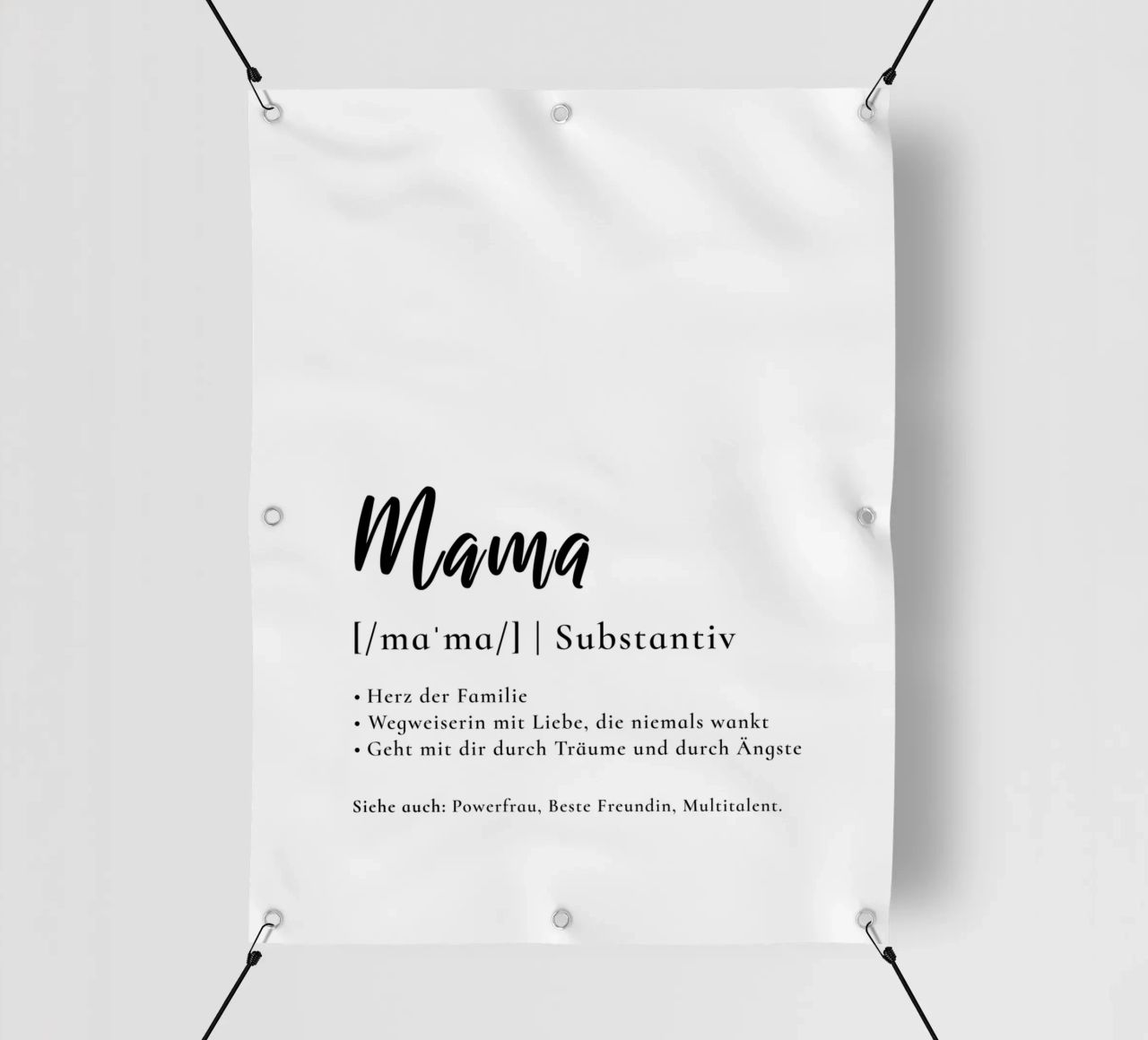 Mama - Definition Muttertag Geschenk telo in pvc da Typo Designs