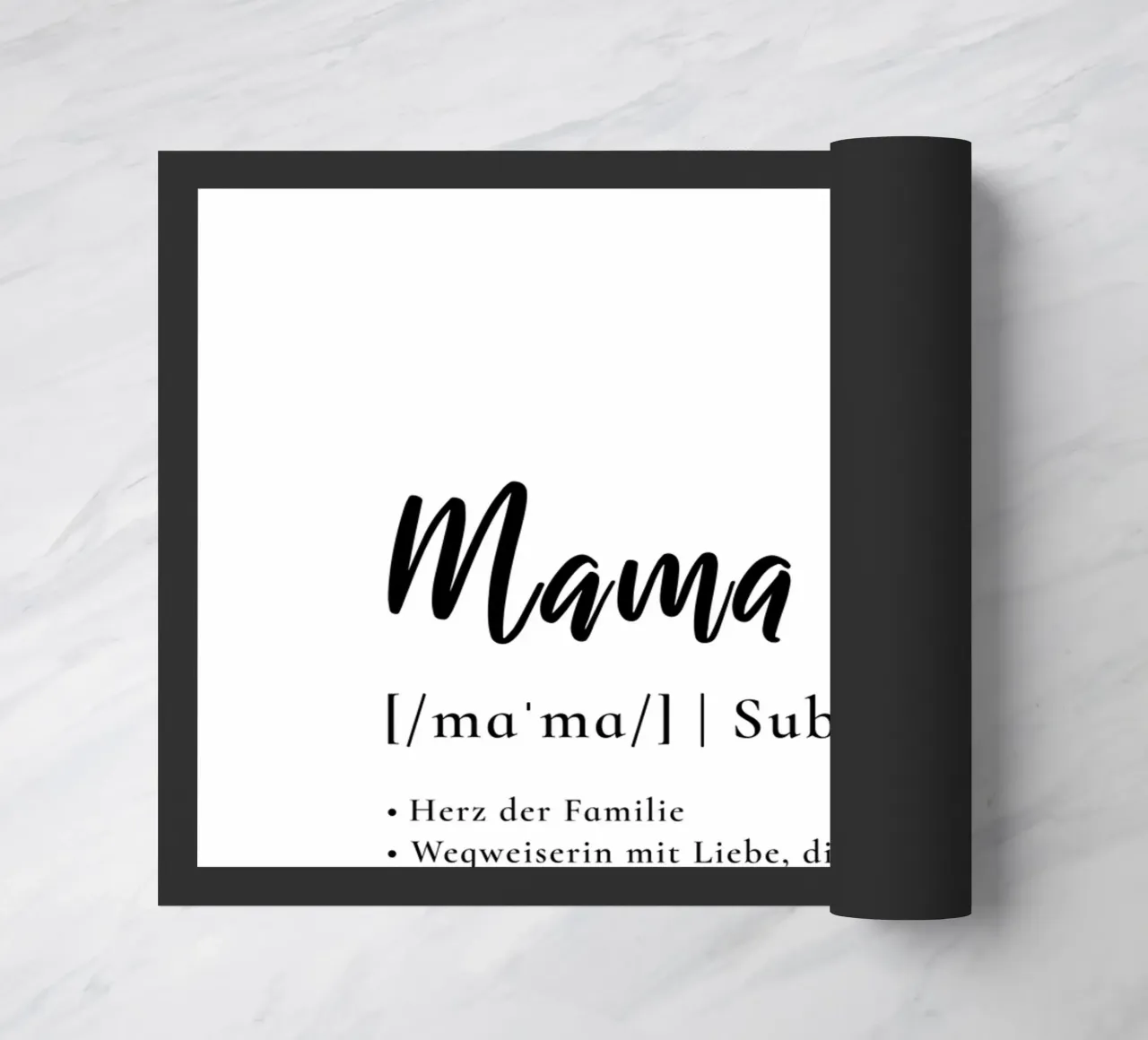 Mama - Definition Muttertag Geschenk doormat by Typo Designs