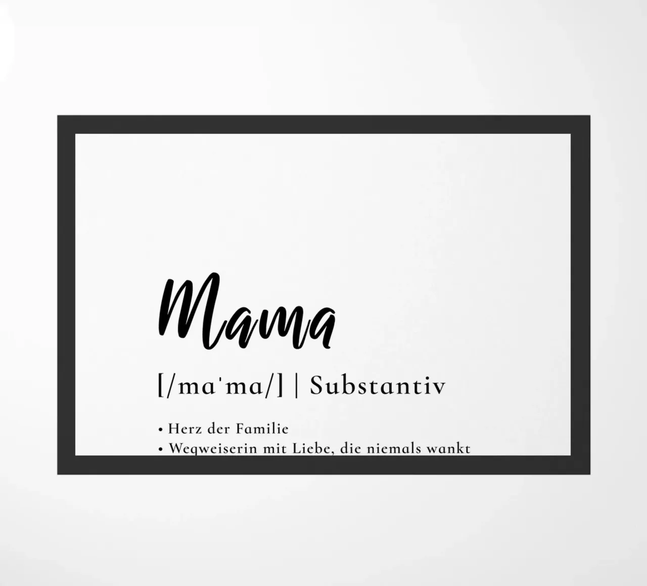 Mama - Definition Muttertag Geschenk doormat by Typo Designs