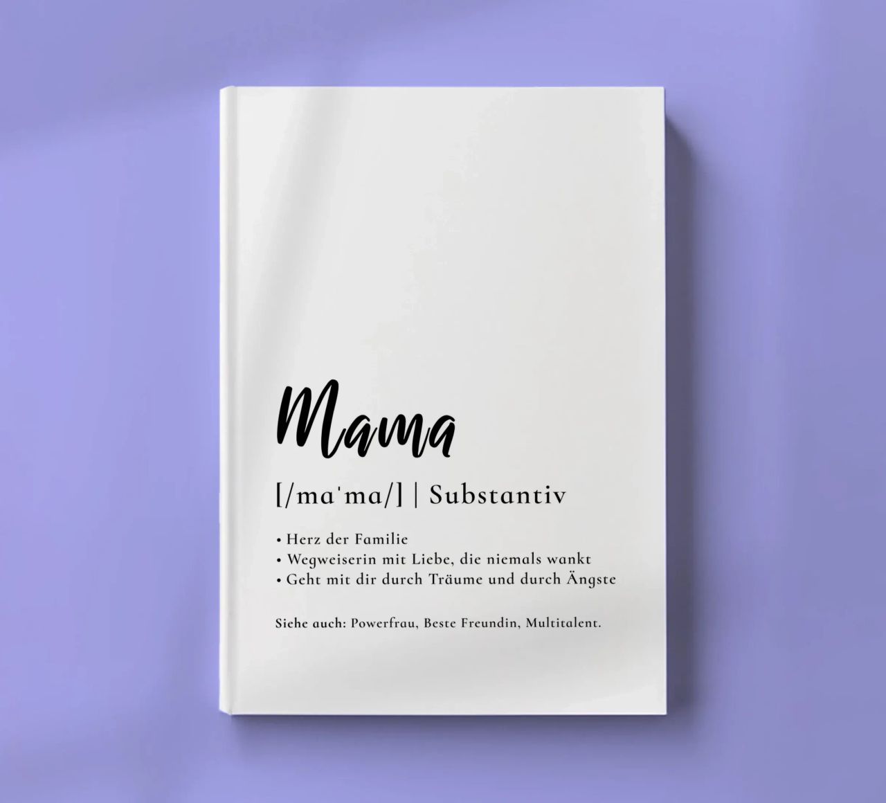 Mama - Definition Muttertag Geschenk diario da Typo Designs